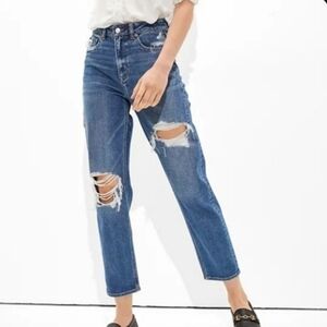 American Eagle Outfitters Stretch Mom Straight Jean Sz 6